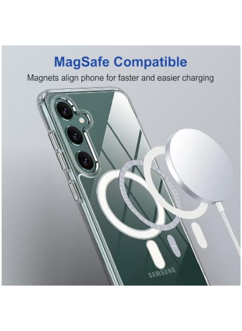 MOBM Samsung Galaxy A55 Clear Magnetic Case with Privacy Screen Protector and Tempered Glass Pack of 3 - Image 5